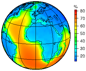 Mantle fraction of the geoneutrino flux. Animation of Fig. 4b from Šrámek et al. EPSL 2013.